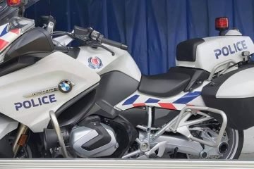 BMW Motorcycle Sideview